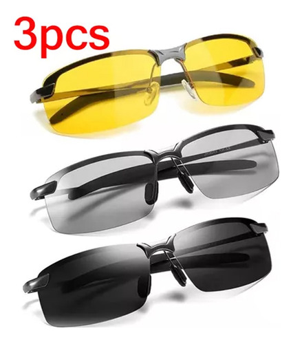 Gafas De Sol Que Cambian De Color Para Conducir Gafas 3 Pcs