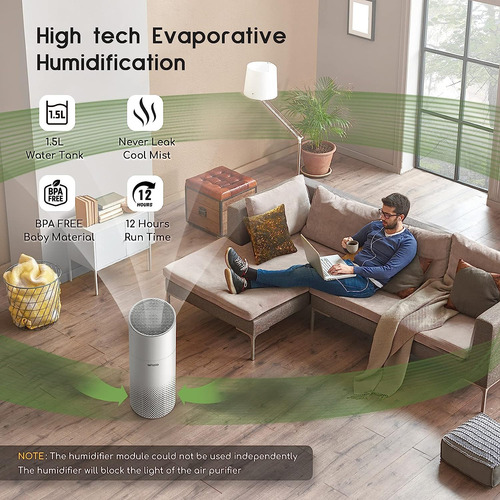 Combo De Purificador De Aire Y Humidificador Para El Hogar,