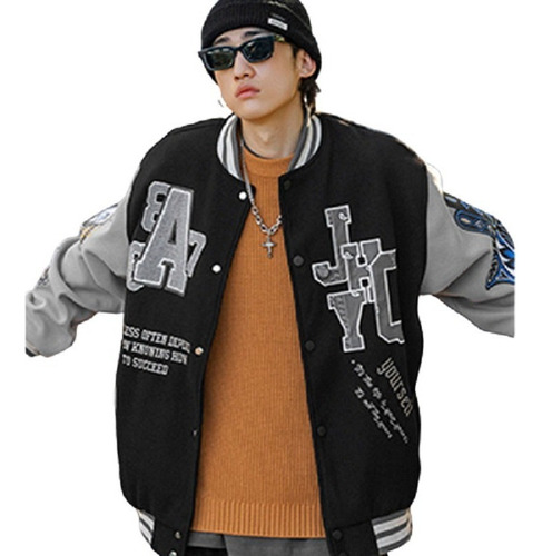 Chaqueta De Uniforme, Estilo Beisbolero, A La Moda, Hip Hop,