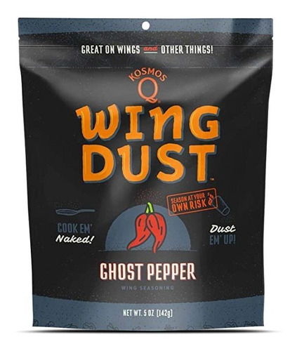 Kosmos Q Ghost Pepper Wing Dust Hot! | Chicken Wing Seasonin