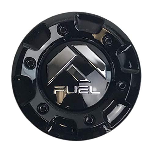 Tapa Central Negra Brillante Ruedas Fuel Wheels 100158c...