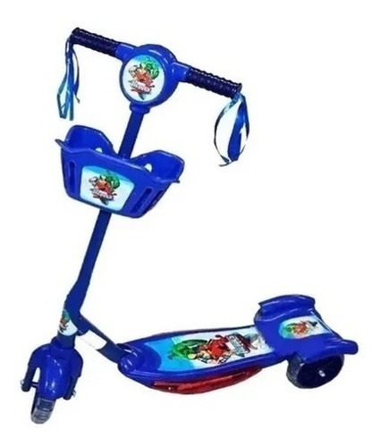 Patineta Scooter Canasta Para Niños Y Niñas Luces Sonidos