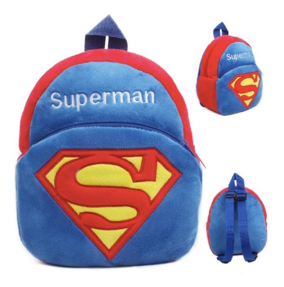 Mochila Superman Urbana Escolar Juvenil Super Héroe 