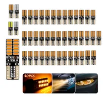 Comprar 40 Piezas Foco Pellizco Vela Cuartos Led T10 Led Para Carro