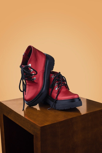 Imagen 5 de 5 de Borcegos Botinetas Botas De Mujer De Cuero Sandi - Ferraro
