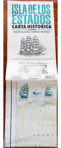 Isla De Los Estados Carta Hidrográfica Histórica Naufragios