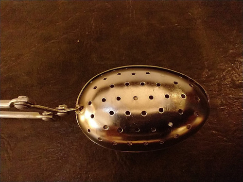 Antiguo Infusor Colador De Té