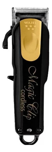 Cortadora de pelo Wahl Professional 5 Star Cordless Magic Clip Black & Gold 8148-100 negra y dorada 100V/240V