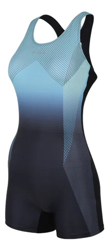 Traje De Baño Deportivo Mujer Natación Four Boxer Spandex