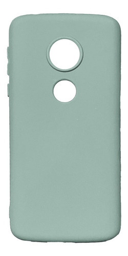 Capa silicone Silicone Case Anti Shock, Silicone, Protetora, Resistente, Aveludada Atacado verde agua com design liso para Motorola Motorola moto e5 play