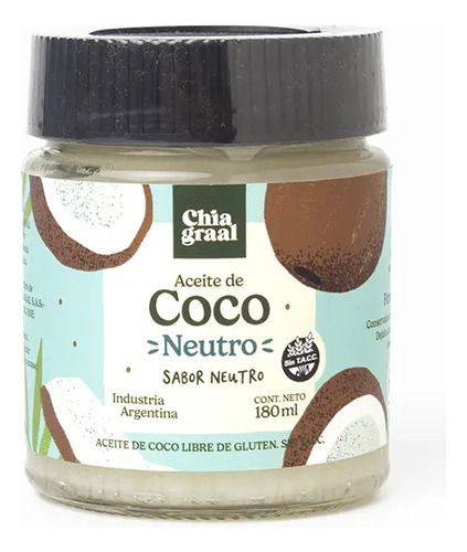 Aceite De Coco Chia Graal Neutro 180ml