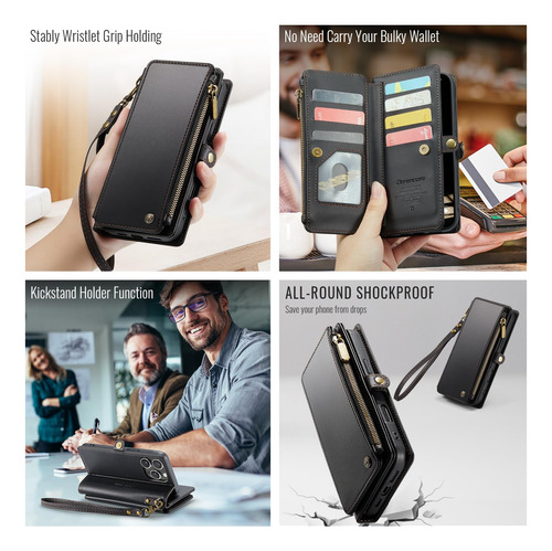 Funda Wallet Defense Compatible Con iPhone 14 Pro Max, Color