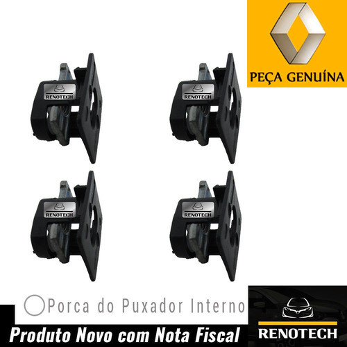Kit 4 Porca Puxador Interno Porta Megane 97-05 7703044197