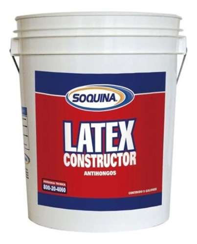 Latex  Constructor Blanco  Soquina Tineta 4 Galones