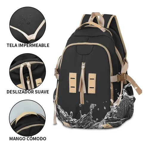 Mochila Impermeable Antirrobo De Viaje Para Hombre