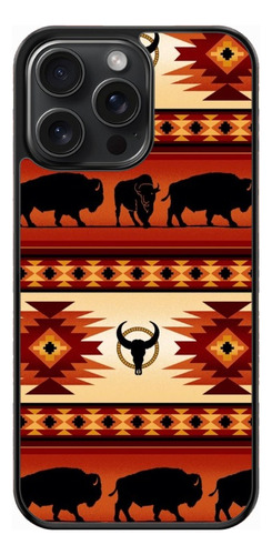 Funda Protector Para Iphone Vaquero Toro Cenefa Naranja Rojo Iphone 13 Mini
