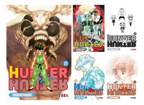 Combo Manga Hunter X Hunter - Tomos 21 Al 25 + Señalador Dgl