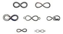 Comprar 50gr Dijes De Metal Infinitos Bijou Candy Bar Love Souvenir