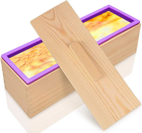 Molde De Silicona Para Jabón, Molde Rectangular Flexible Par