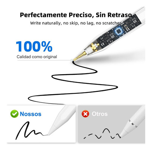 Mz Lápiz Óptico Stylus Pluma For iPad Led Pantalla Universal