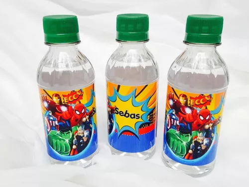 Botella Agua Personalizada Fiesta Infantiles Eventos