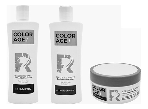 Color Age Kit Reestructurante Shampoo + Acond. + Máscara