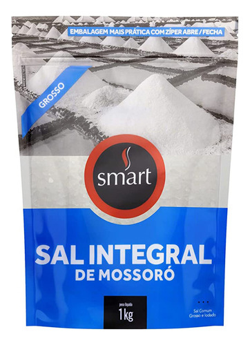 Sal Marinho de Mossoró Grosso Smart 1kg