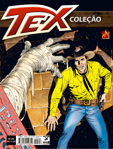 Tex Coleção Nº 506: O despertar da múmia, de Boselli, Mauro. Editorial Mythos, capa mole em português, 2022