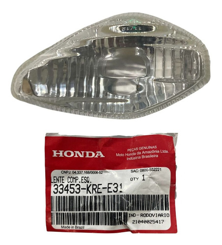 Lente Seta Tras Dir Cg 160 2018 A 2023 Todas Original Honda