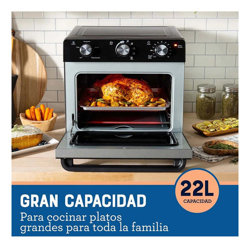 Horno Con Freidora De Aire Oster Tssttvmaf1ns 5funciones 22l