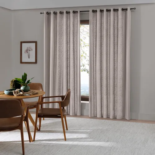Cortina Blackout 100% Corta Luz Tecido 2.00x1.60 Sala Quarto Areia