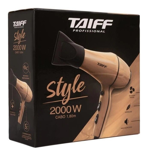 Secador de cabelo Taiff Clássica Style cobre 127V