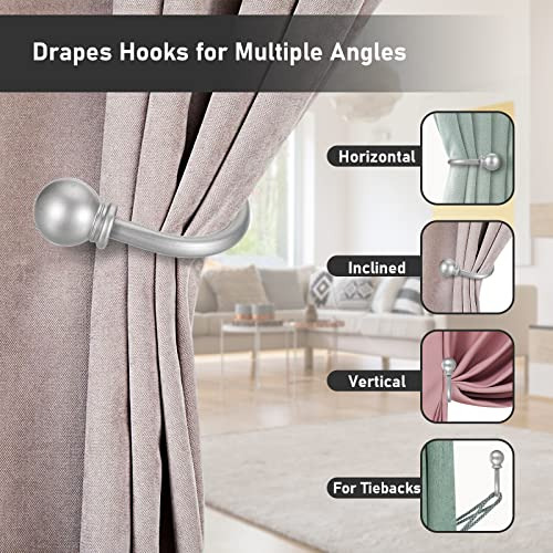 Conjunto De 4 Sujetadores Decorativos Para Cortinas Sumnacon