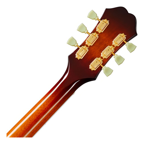 EpiPhone Masterbilt Frontier Ite Guitarra Electroacústica Color Naranja Oscuro Orientación De La Mano Diestro