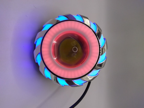 Imagen 5 de 7 de Faro Auxiliares Led Redondo 3´´ Strobo 4 Funciones Para Moto