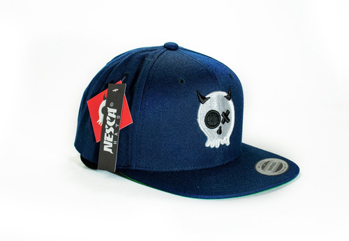 Gorra Azul Navy Original Nesca Hats #elacordeonero Calavera