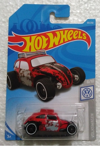 Hot Wheels Custom Volkswagen Beetle Rojo Despintado 