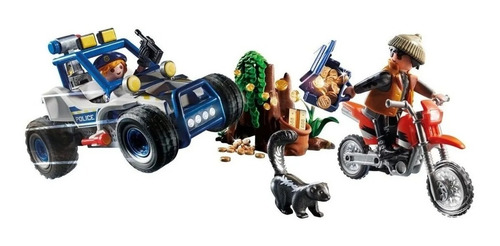 Imagen 2 de 5 de Playmobil Policia Vehiculo Todo Terreno 70570 City Action