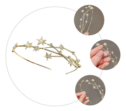 Elegante Diadema Con Forma De Perlas Para Decorar Accesorios