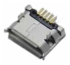 Conector Fêmea Micro Usb Para Pcb Smd 180 Graus