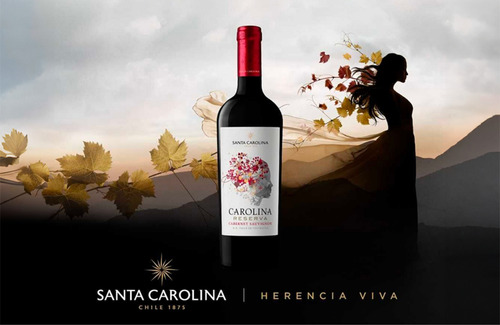 Vino Tinto Cabernet Suavignon Santa Carolina Reserva 750 Ml