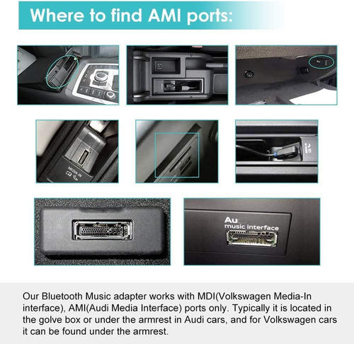 Adaptador Audi Mmi 3g Bt5.0 Con Pantalla De Menú Para A4/a6/