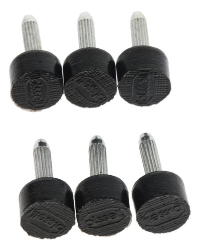 3 Pares Talón De Reemplazo Consejo De De Tacón 9x6mm Negro