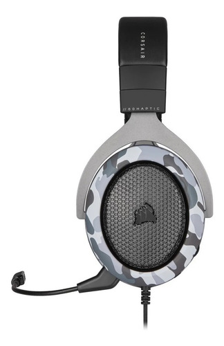 Imagen 3 de 9 de Auricular Corsair Hs60 Haptic Con Microfono Stereo Camuflado