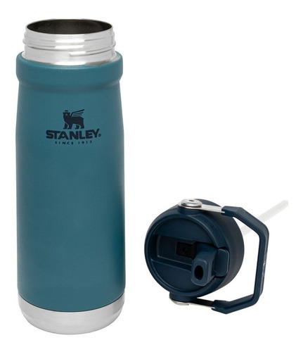 Botella Jarra Térmica Stanley Flip Straw Color Azul marino