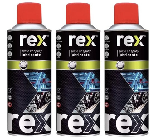 X3 Grasa En Spray Lubricante 450 Ml Rex