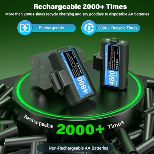 Paquete De Baterías Recargables Para Controlador Xbox, Bater