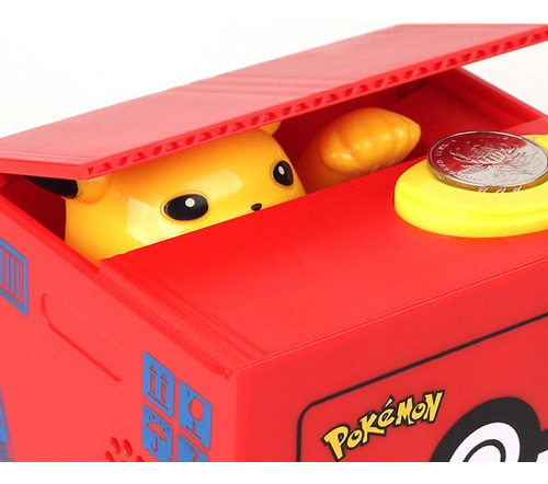 Caja fuerte con monedas Pokemon Pikachu Thief