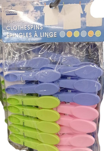 Pinza Para Ropa Plastico Richar - g a $657