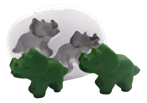 Molde Forma Silicone Dinossauros 2cv Mod-04